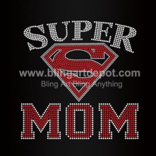 Super Mom Rhinestone Transfers Custom